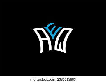 AEQ initial monogram letter business and simple modern logo.
