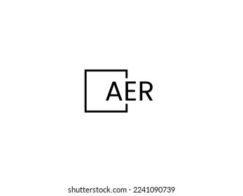 AER Letter Initial Logo Design Vector Illustration