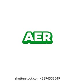 AER OR REA letter abstract monogram initial letter logo design