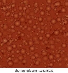 Aerated chocolate seamless pattern