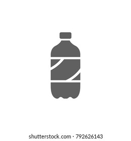 Aerated water bottle icon vector