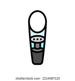 vector de icono del color del vino de aerator. señal de vino de aireador. ilustración de símbolo aislado