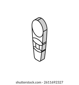 aerator wine isometric icon vector. aerator wine sign. isolated symbol illustration