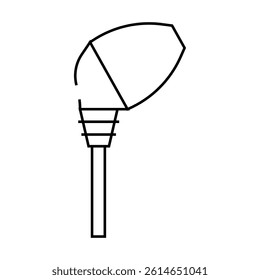 aerator wine line icon vector. aerator wine sign. isolated contour symbol black illustration