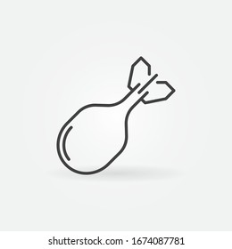 Vektorillustration von Luftbomben - Rahmenkonzept für minimales Symbol oder Design