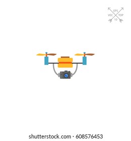 Aerial Drone with Camera Icon