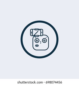 Aerial drone remote control icon
