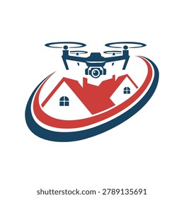 Aerial drone technology inspecting residential homes for real estate inspection services
