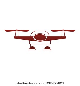 Aerial drone technology on red lines