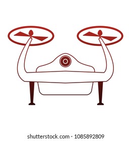 Aerial drone technology on red lines