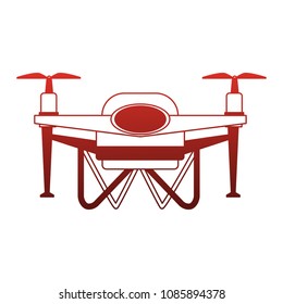 Aerial drone technology on red lines