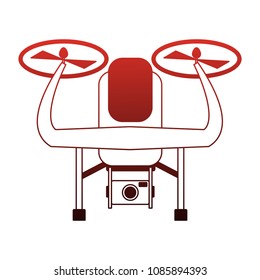 Aerial drone technology on red lines