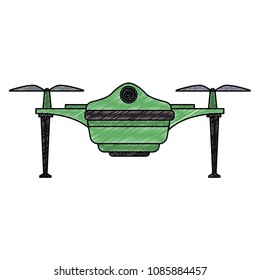 Aerial drone technology scribble