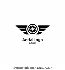 aerial logo icon designs vector