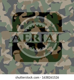 Aerial on camo texture. Vector Illustration. Detailed.