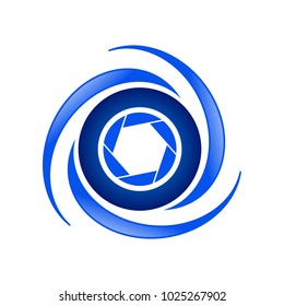 Aerial Photography Geometrical Symbol Design