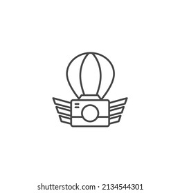 aerial photography icons  symbol vector elements for infographic web