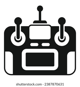 Aerial remote control icon simple vector. Drone vehicle. Spy tech control