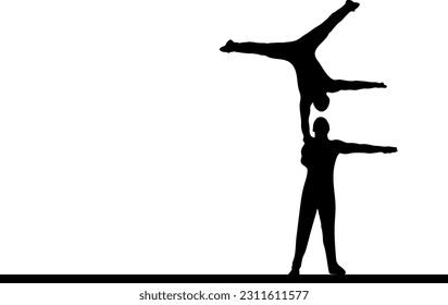 "Aerial Silk Acrobatics: Vector Illustration of a Female Performer"
"Graceful Aerialist on Silk: Vector Illustration of a Flexibility Pose"