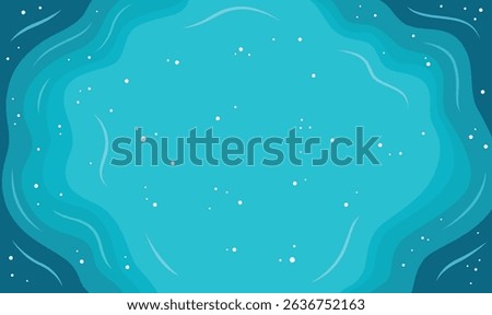 Aerial Top View of the Calm Deep Blue Center of a Peaceful and Serene Lake 
