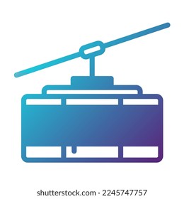 Aerial tramway icon, suitable for a wide range of digital creative projects. Happy creating.