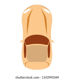 aerial view of a car