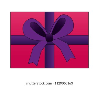 aerial view gift box present icon