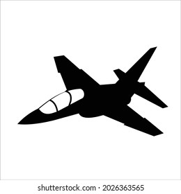 aermacchi advance light jetfighter silhouette vector design