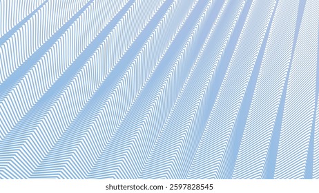 Aero Blue wave line stripes pattern background for fabric style