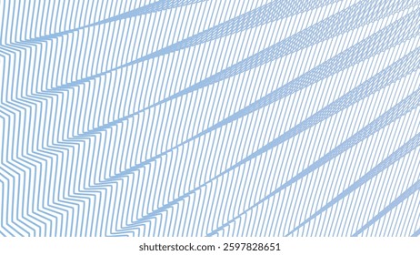 Aero Blue wave line stripes pattern background for fabric style