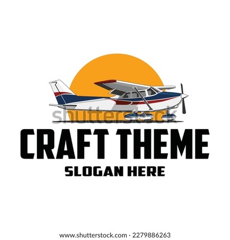 Aero craft aviation premium vector