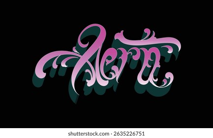 AERO lettering custom style design