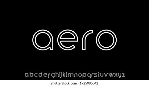 Aero Luxury Futuristic Font. Perfect For Your Brand And Wordmark
