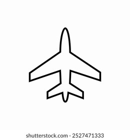 aero plane icon sign vector