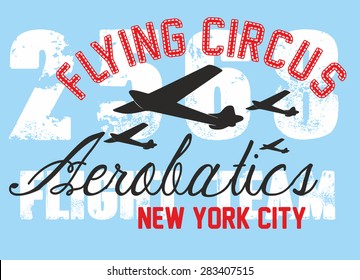 aerobatic graphic design vector art