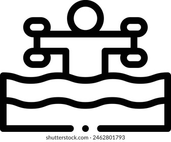 aerobic icon. Thin Linear Style Design Isolated On White Background