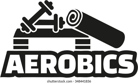 Aerobics equipment with word