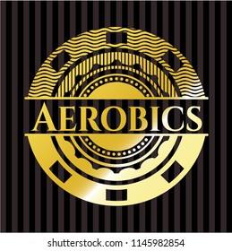 Aerobics shiny emblem