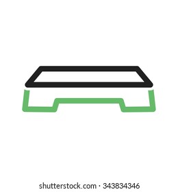 Aerobics, stand, fitness icon vector image. Can also be used for fitness and sports. Suitable for web apps, mobile apps and print media.