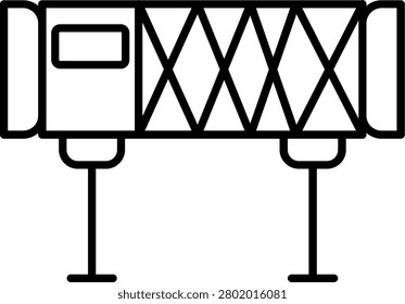 Aerobridge Control Panel Illustration vector Icon Design