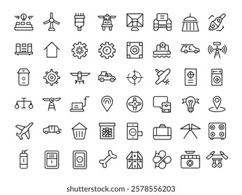 Aerocore Line Art Icon Minimalist Design