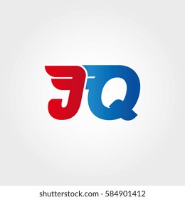 Aerodynamic initials letter JQ logo. Vector graphic design template elements for your company