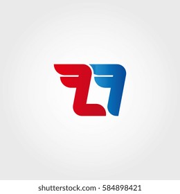 Aerodynamic initials letter LI logo. Vector graphic design template elements for your company