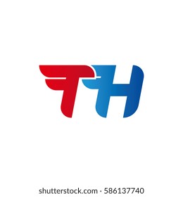 Aerodynamic initials letter T logo