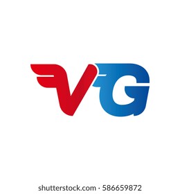 Aerodynamic initials letter V combination logo