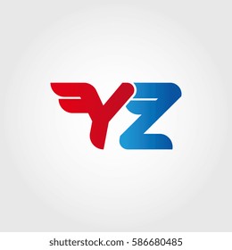 Aerodynamic initials letter Y combination logo