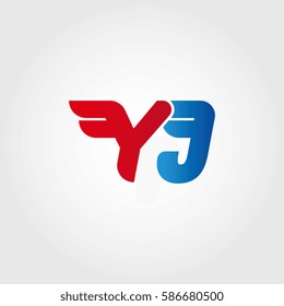 Aerodynamic initials letter Y combination logo