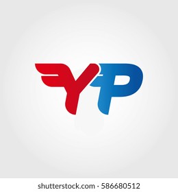 Aerodynamic initials letter Y combination logo