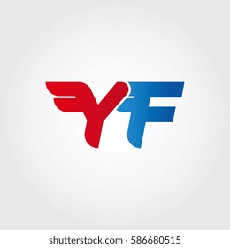 Aerodynamic initials letter Y combination logo