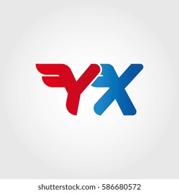 Aerodynamic initials letter Y combination logo
